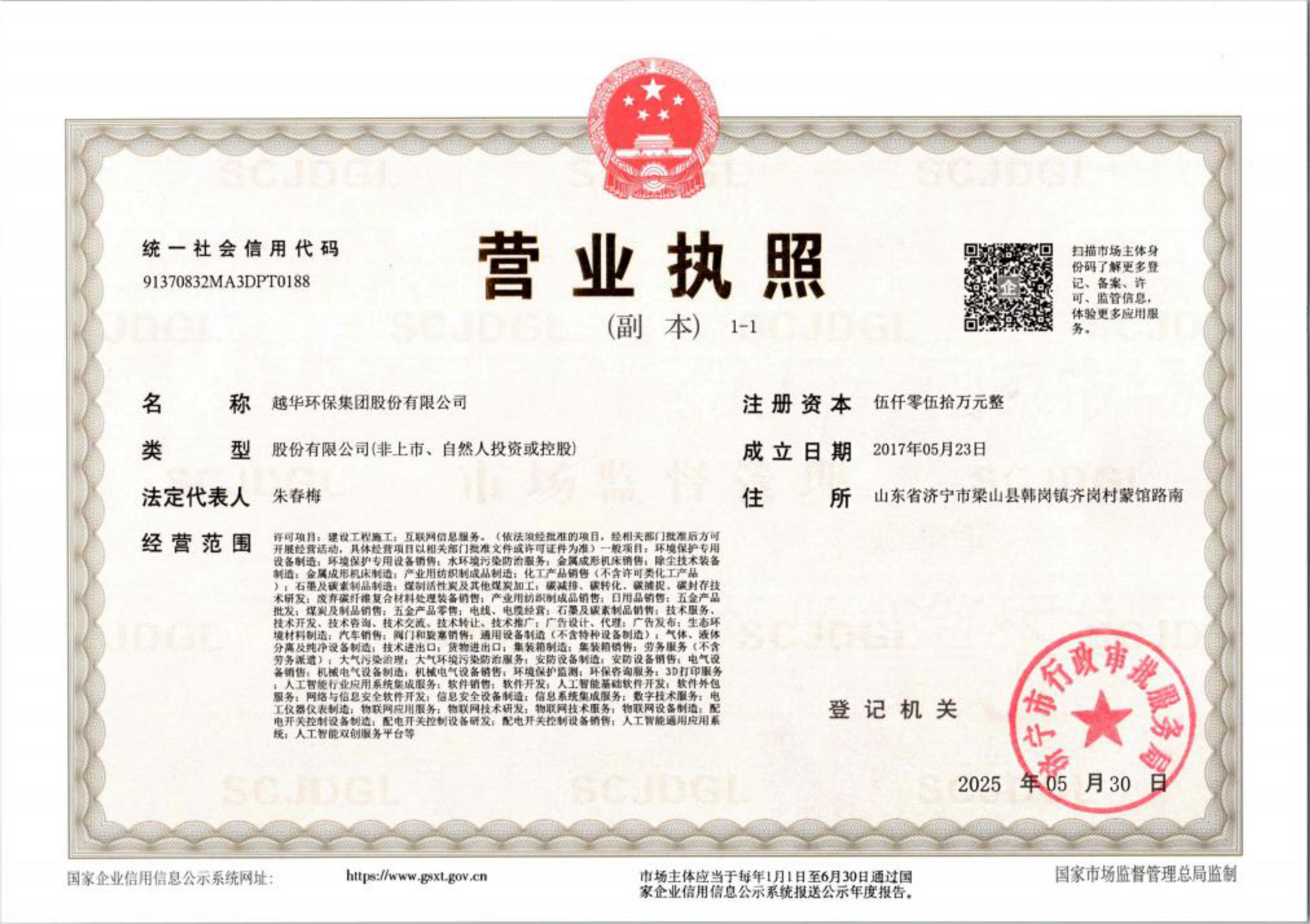 營業執照副本